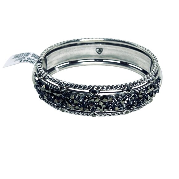 Brighton Crystal Rocks Rolo Chain Necklace And Hinged Bracelet Set (5970) - Picture 7 of 10